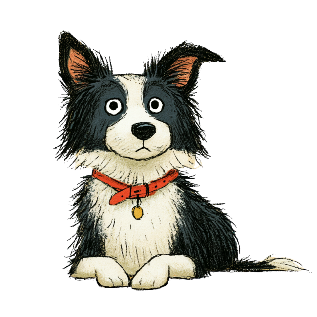 ボーダーコリーのイラスト