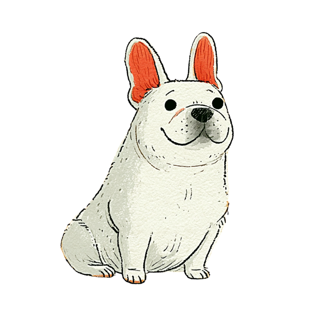 フレンチブルドッグのイラスト