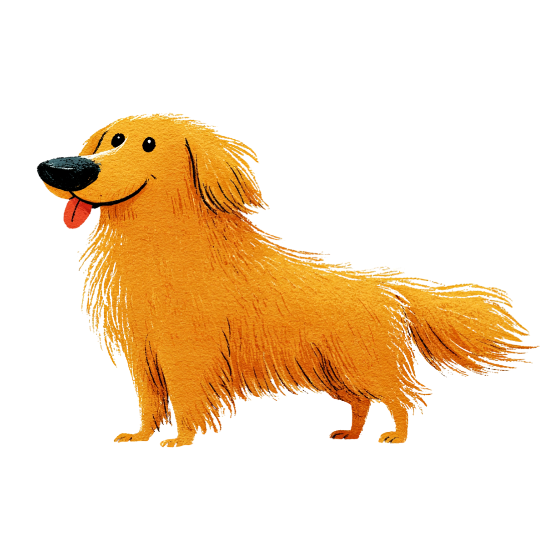 ゴールデンレトリバーのイラスト